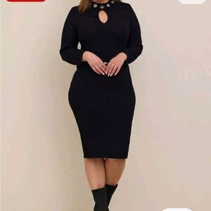 Torrid Black Midi Dress